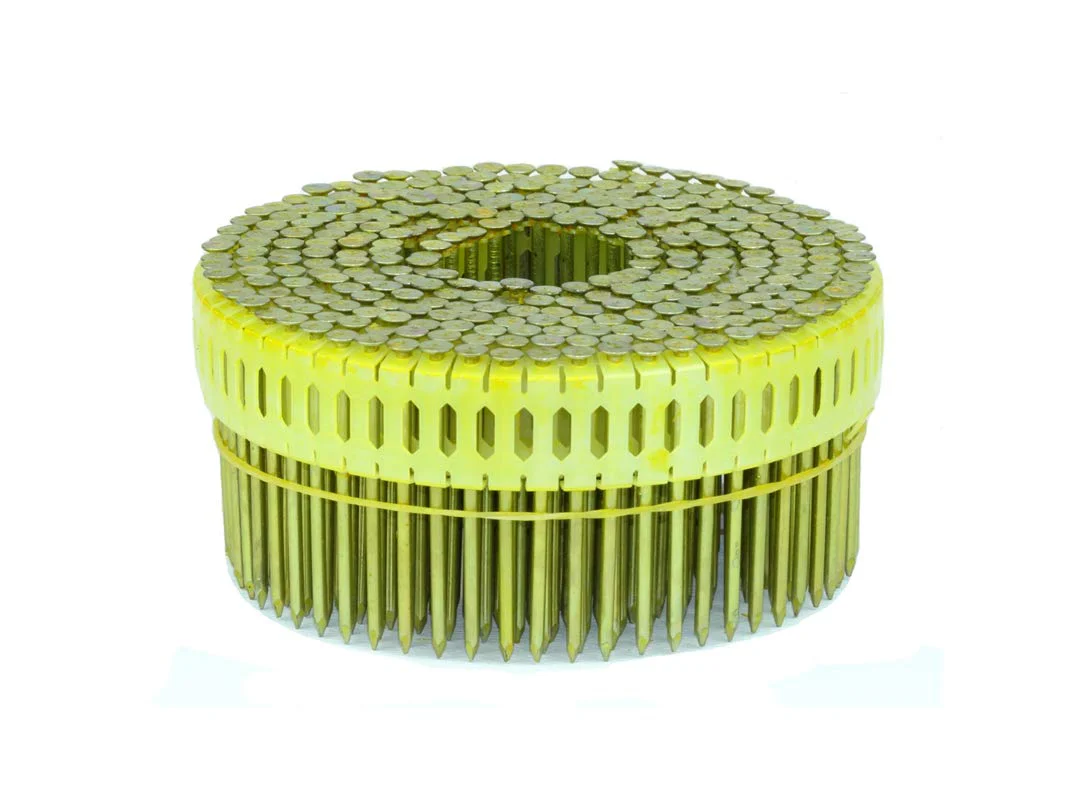 Spotnails CPD7D099S 2-1/4×099 0-Degree Plastic Coil Bright Screw Shank Nails, 7,200/Box