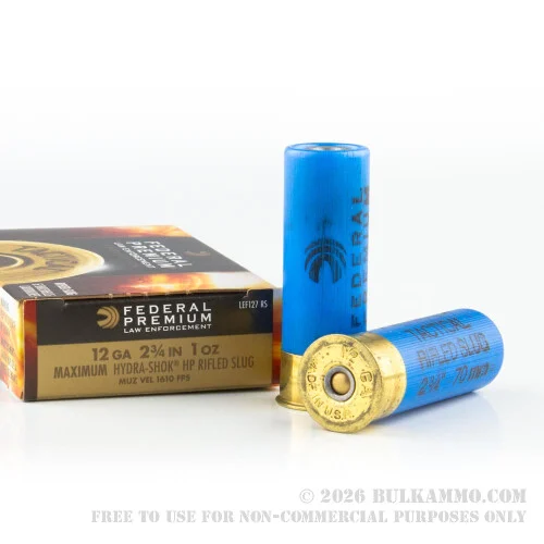 250 Rounds of 12ga Ammo by Federal - 1 ounce Slug