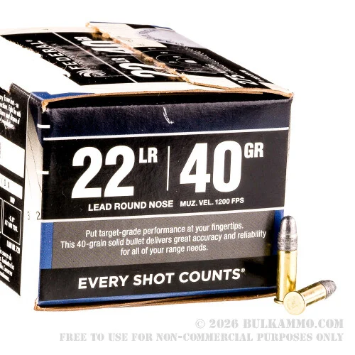 2750 Rounds of .22 LR by Federal - 40 grLRN