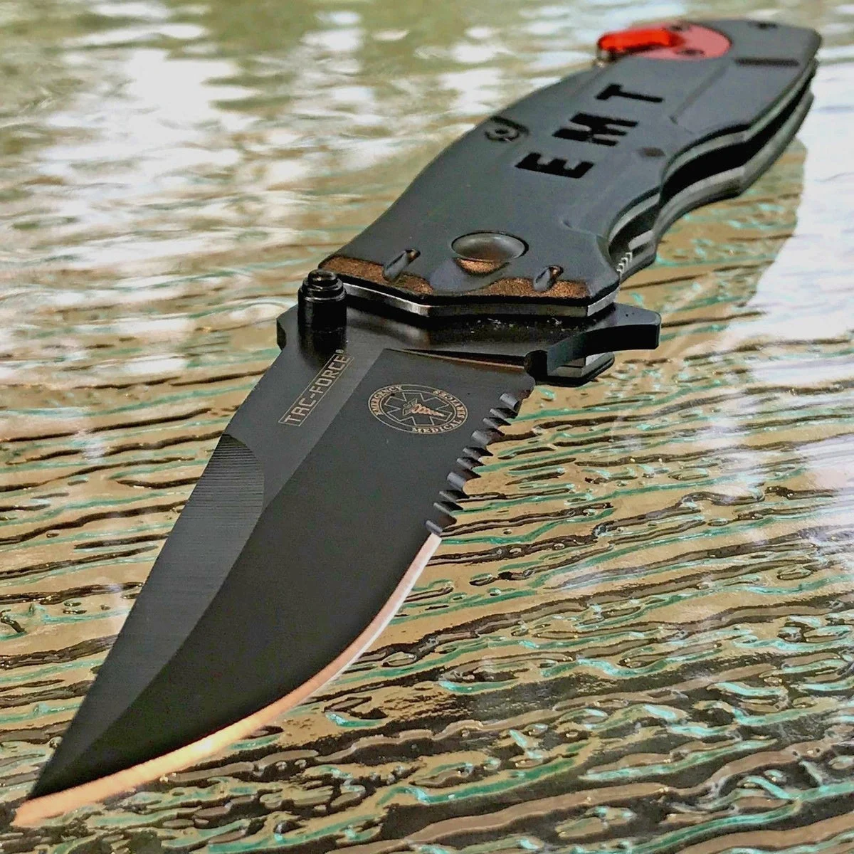 7.5″ Tac Force EMT Rescue Assisted Tactical Folding Knife TF-525EM