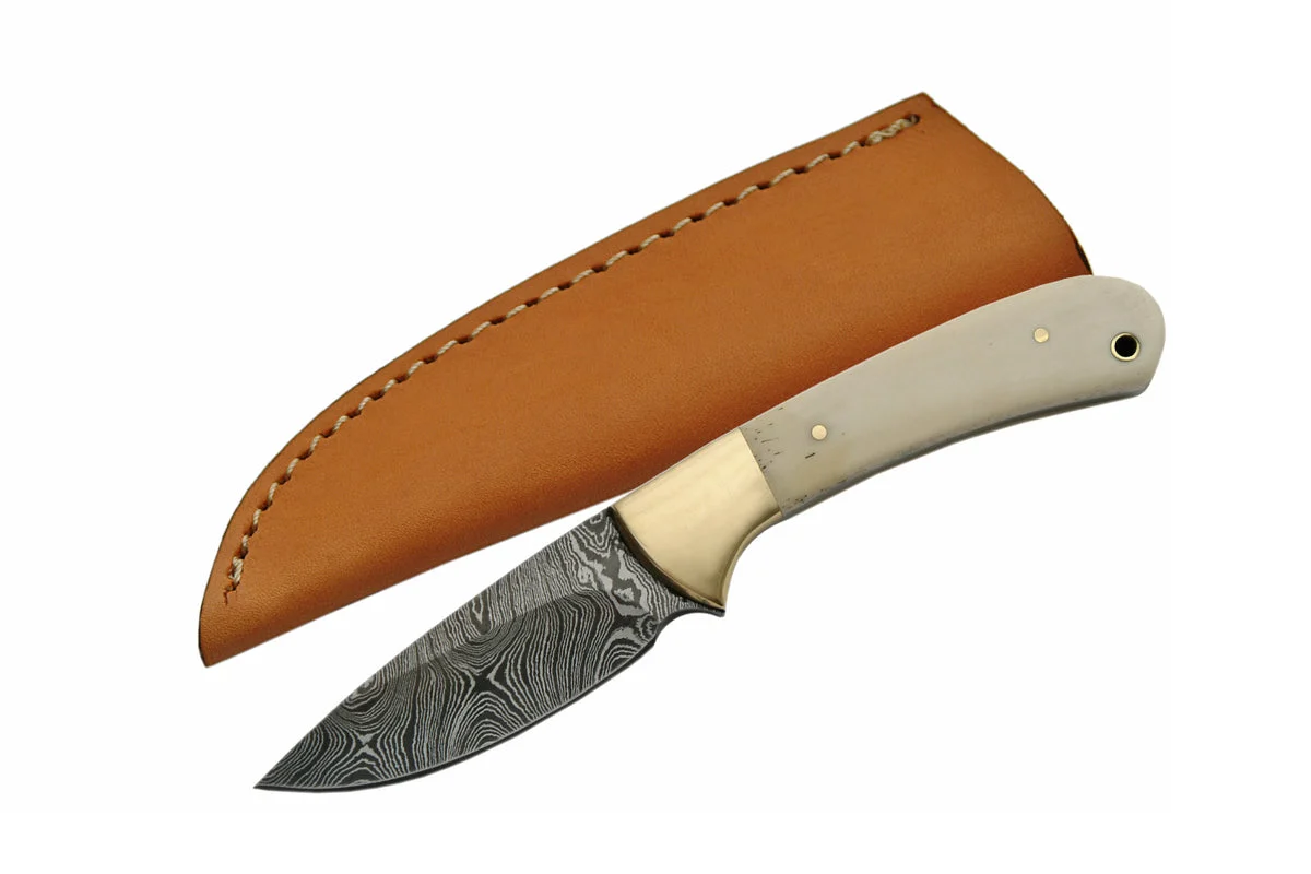 7″ Custom Handmade Small Damascus Skinning Knife