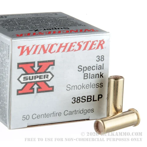 50 Rounds of .38 Spl Ammo by Winchester -Blanks
