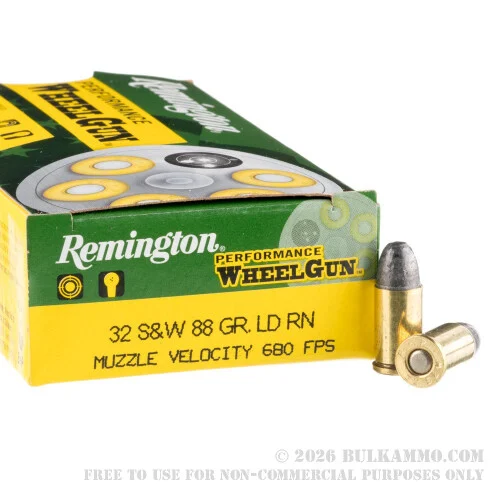500Rounds of .32S&WAmmo by Remington Performance WheelGun - 88gr LRN