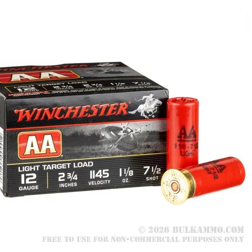 25 Rounds of 12ga Ammo by Winchester -#7 1/2 shot