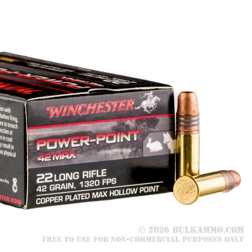 500Rounds of .22 LR Ammo by Winchester - 42 gr HP