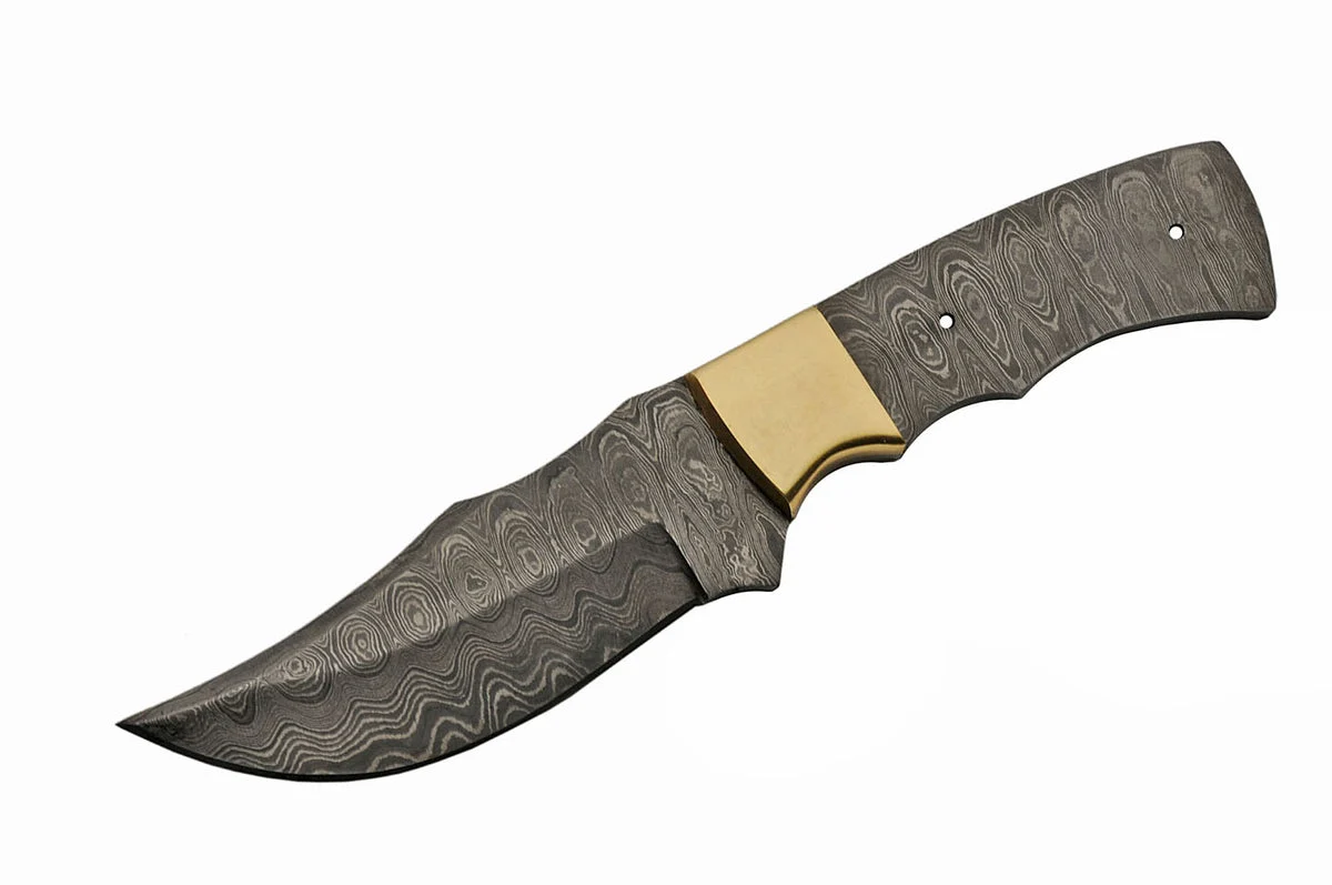 8.25″ Custom Clip Point Damascus Steel Blank Knife