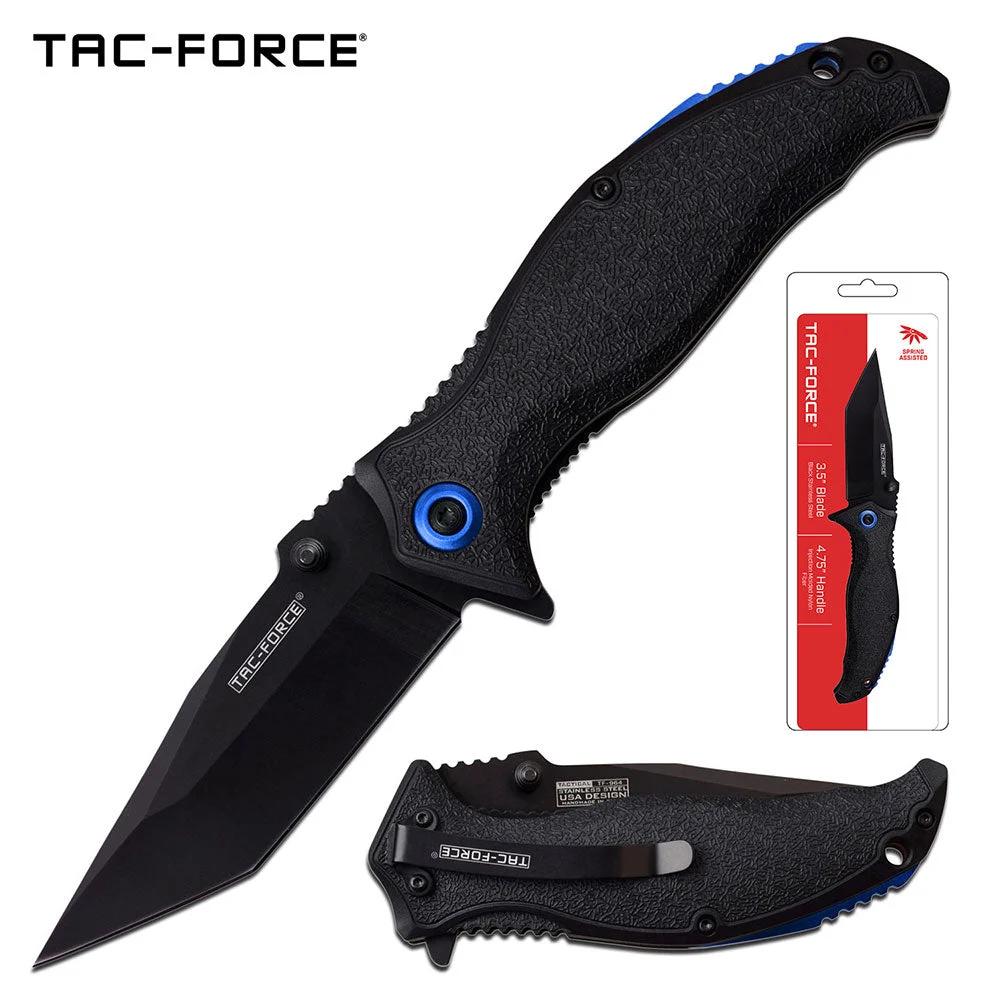 8.25″ Tac Force Speedster Model Black Tanto Pocket Knife