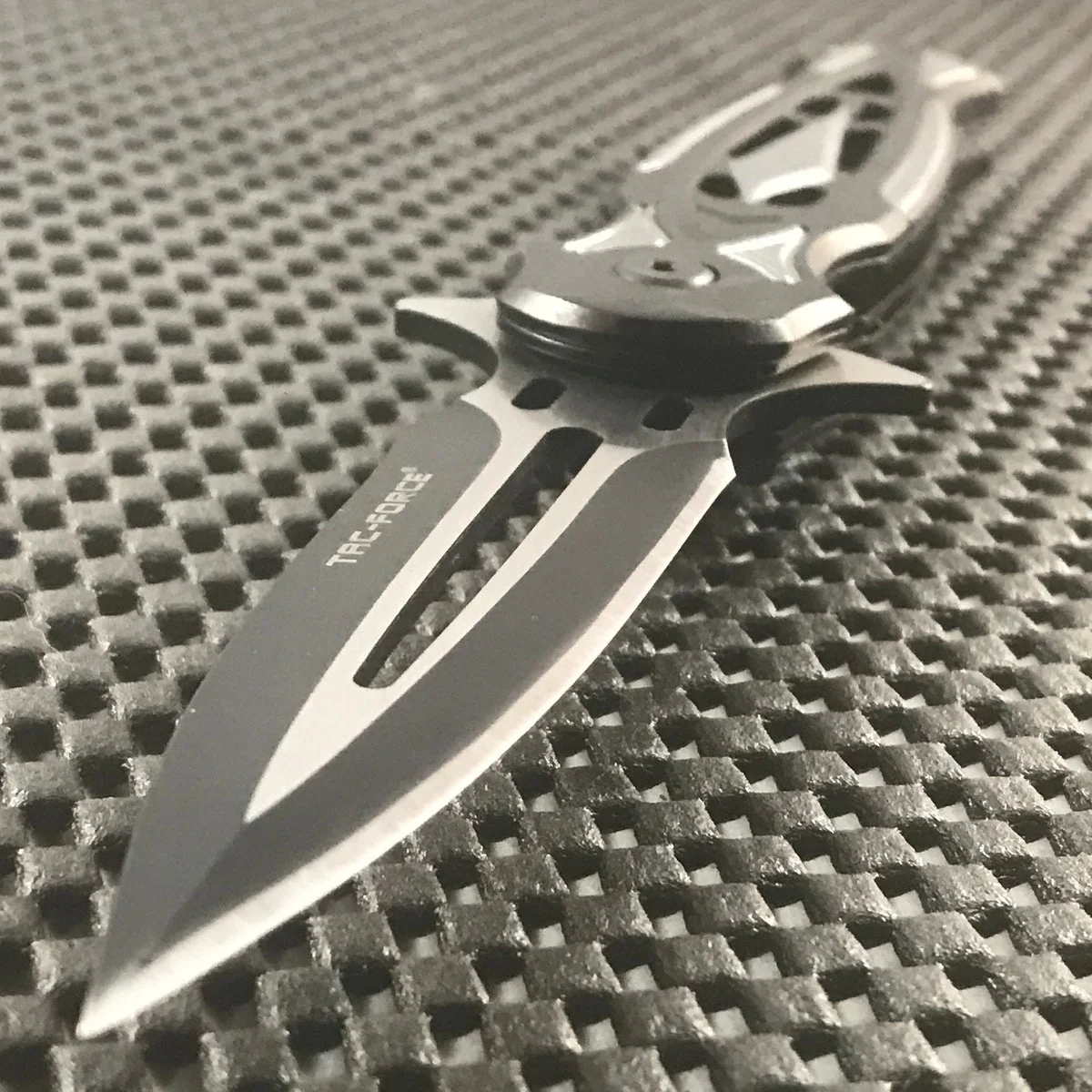 8.25″ Tac Force Speedster Model Gray Stiletto Pocket Knife
