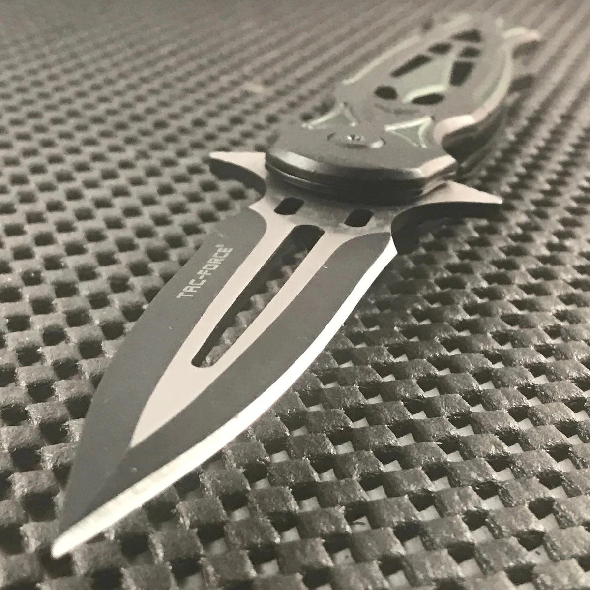 8.25″ Tac Force Speedster Model Green Stiletto Pocket Knife