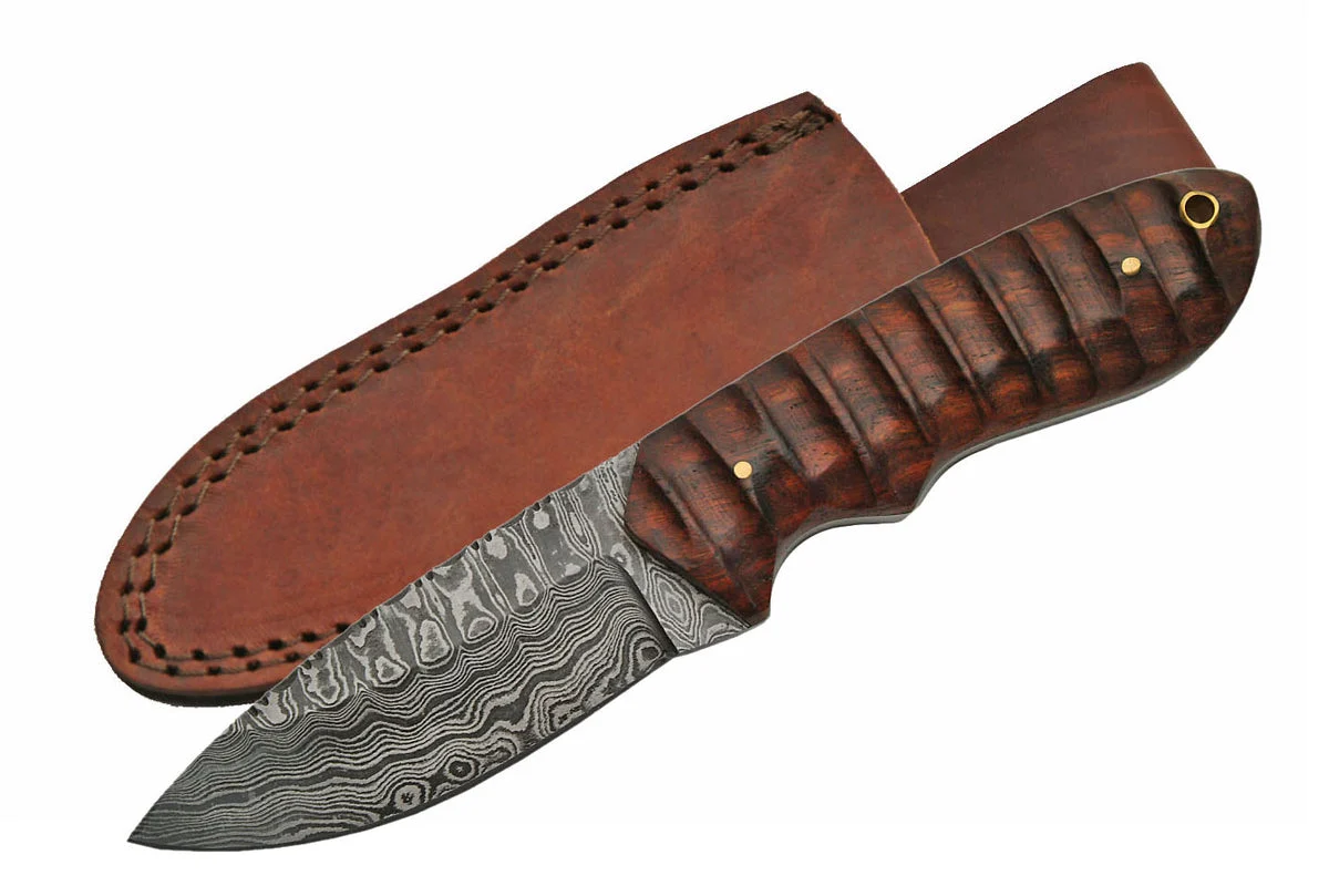 8.5″ Handmade Custom Damascus Skinning Knife