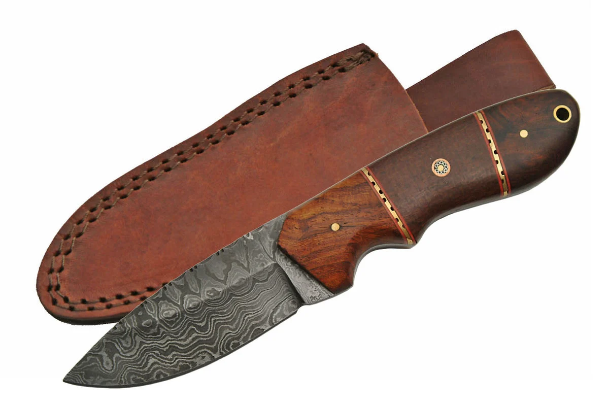 8.5″ Handmade Damascus Hunting Skinning Knife