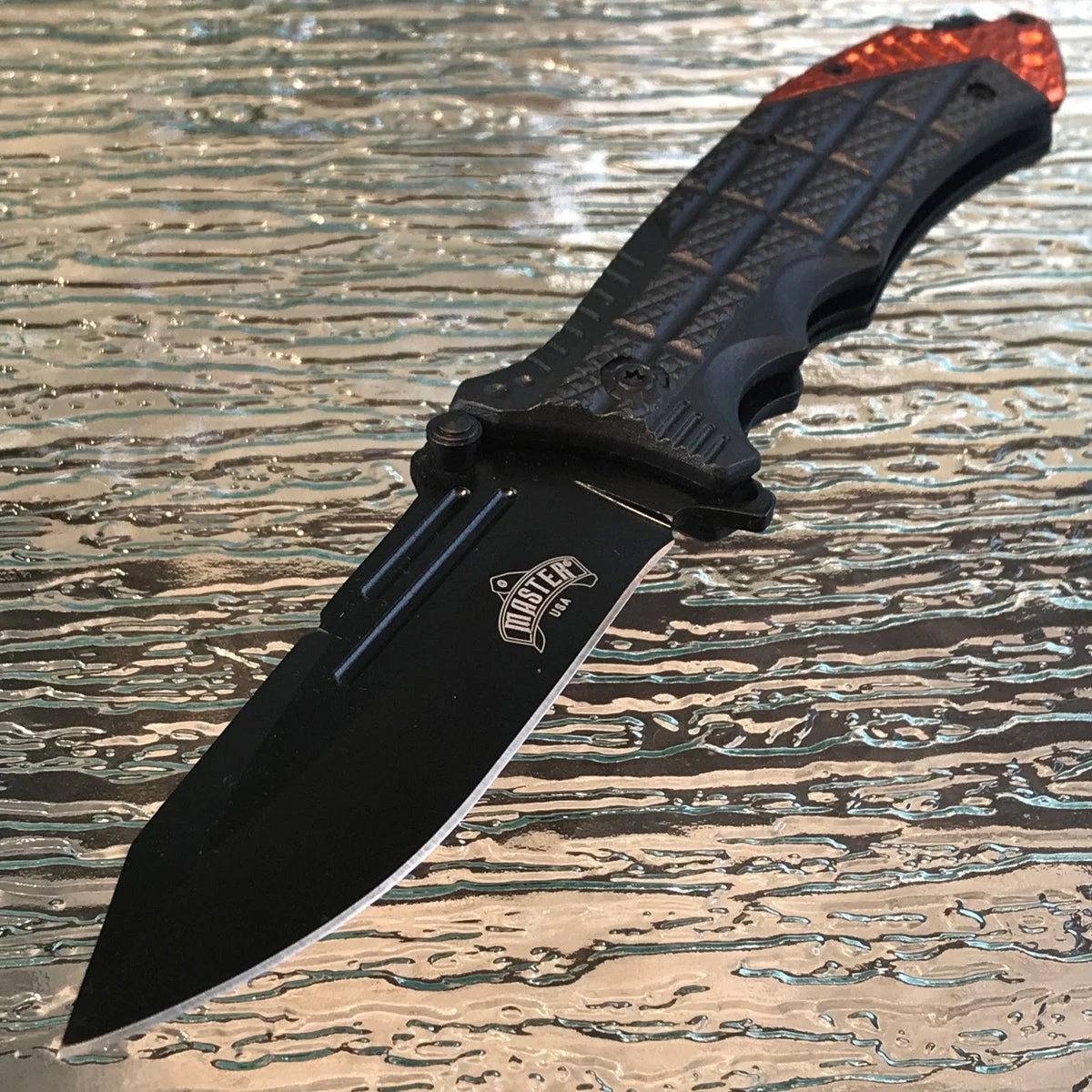 8.5″ MASTER USA SPRING ASSISTED TACTICAL FOLDING POCKET KNIFE Blade Open Assist