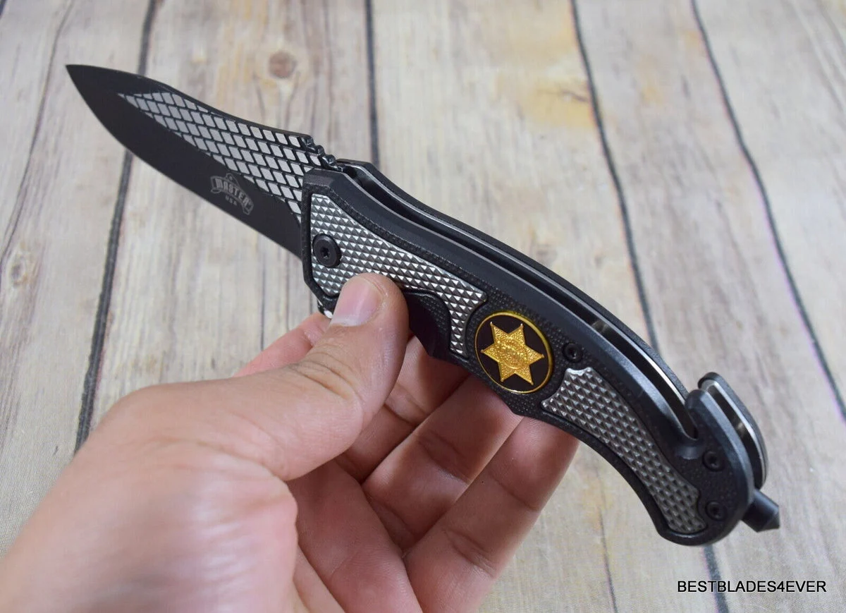 8″ Master USA Sheriff Spring Assisted Tactical Folding Pocket Knife MUA069GY
