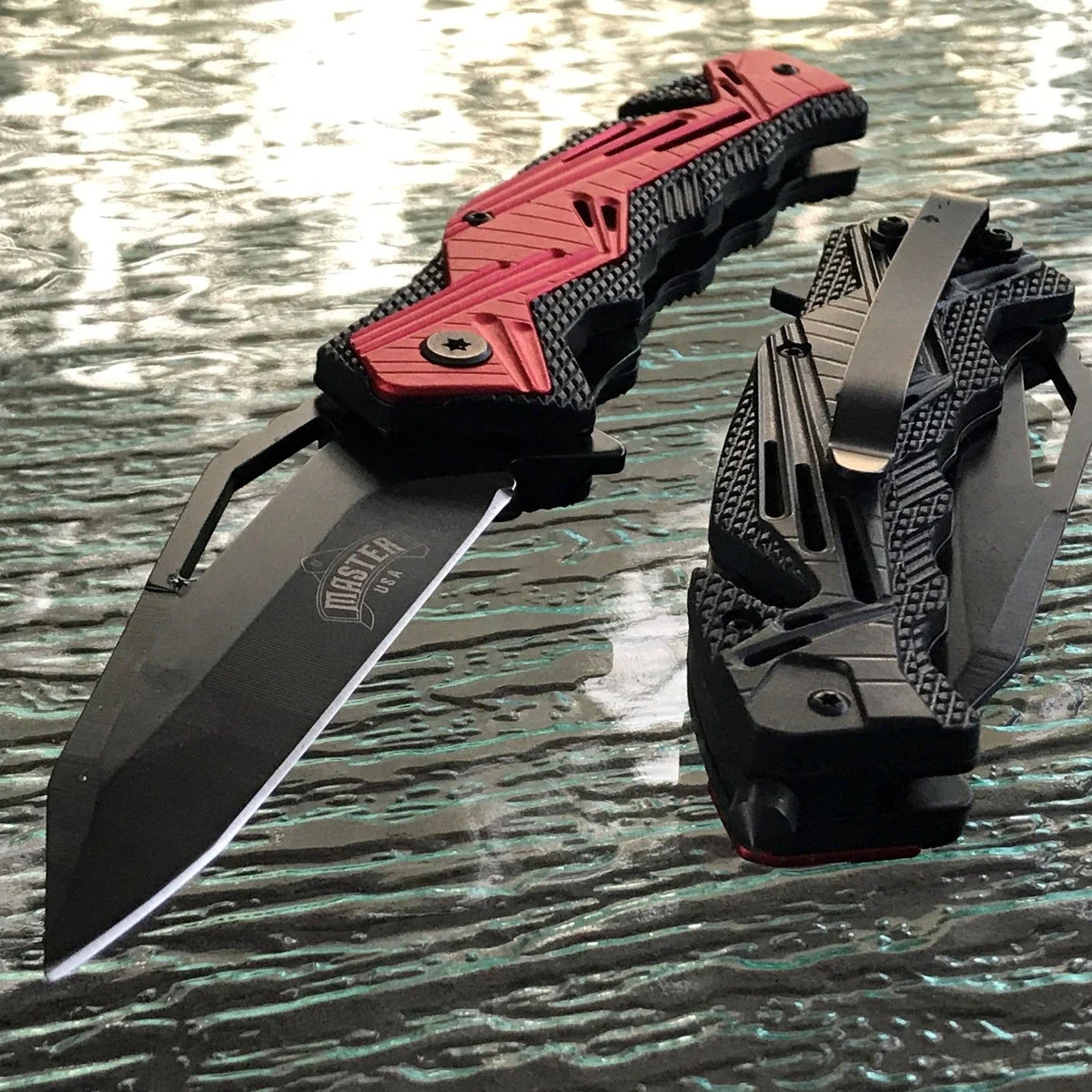 8″ Master USA Spring Assist Folding Pocket Knife Blade