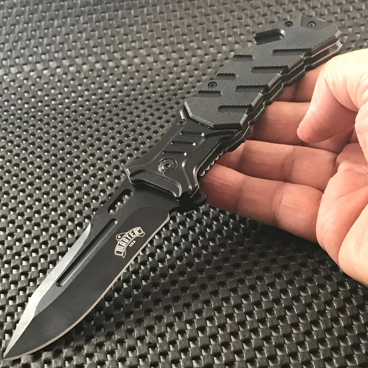 8″ Master USA Tactical Military Assisted EDC Pocket Knife (MU-A022BK)