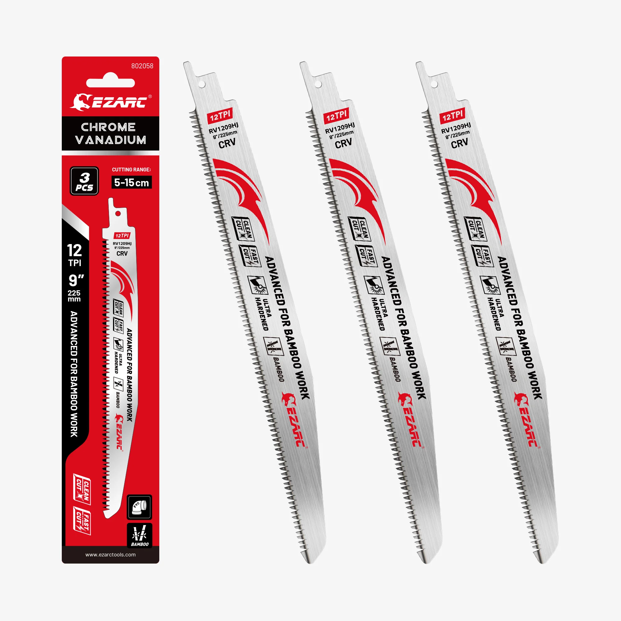 Bamboo Cutting – Japanese Teeth 12 TPI Reciprocating Saw Blades