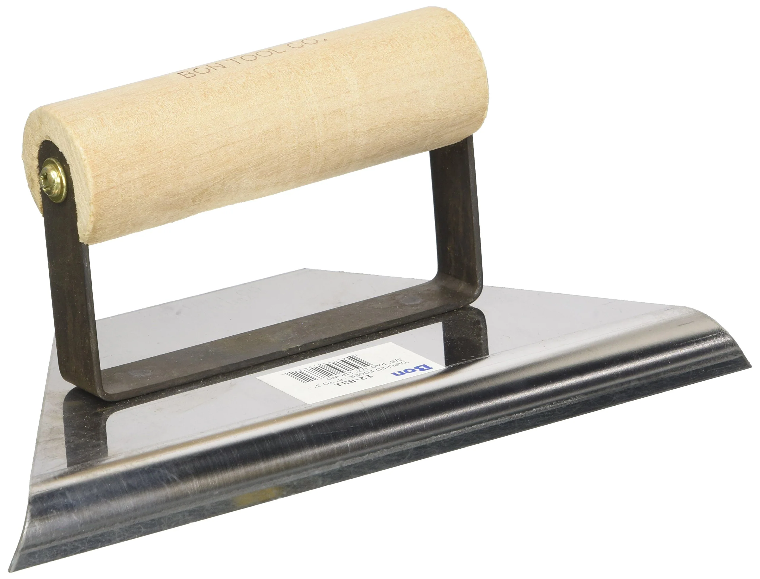 Bon 12-831 Tapered Edger – 8-in. To 3-in. – 3/8-in. Radius 1/2-in. Lip Wood Handle
