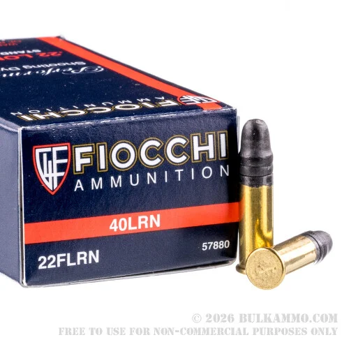 500Rounds of .22 LR Ammo by Fiocchi - 40gr LRN