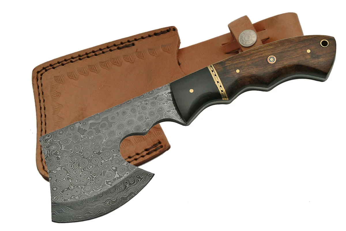 9.5″ Raindrop Damascus Single Handed Axe
