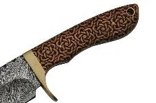 9″ Celtic Knot Damascus Hunter Skinning Knife