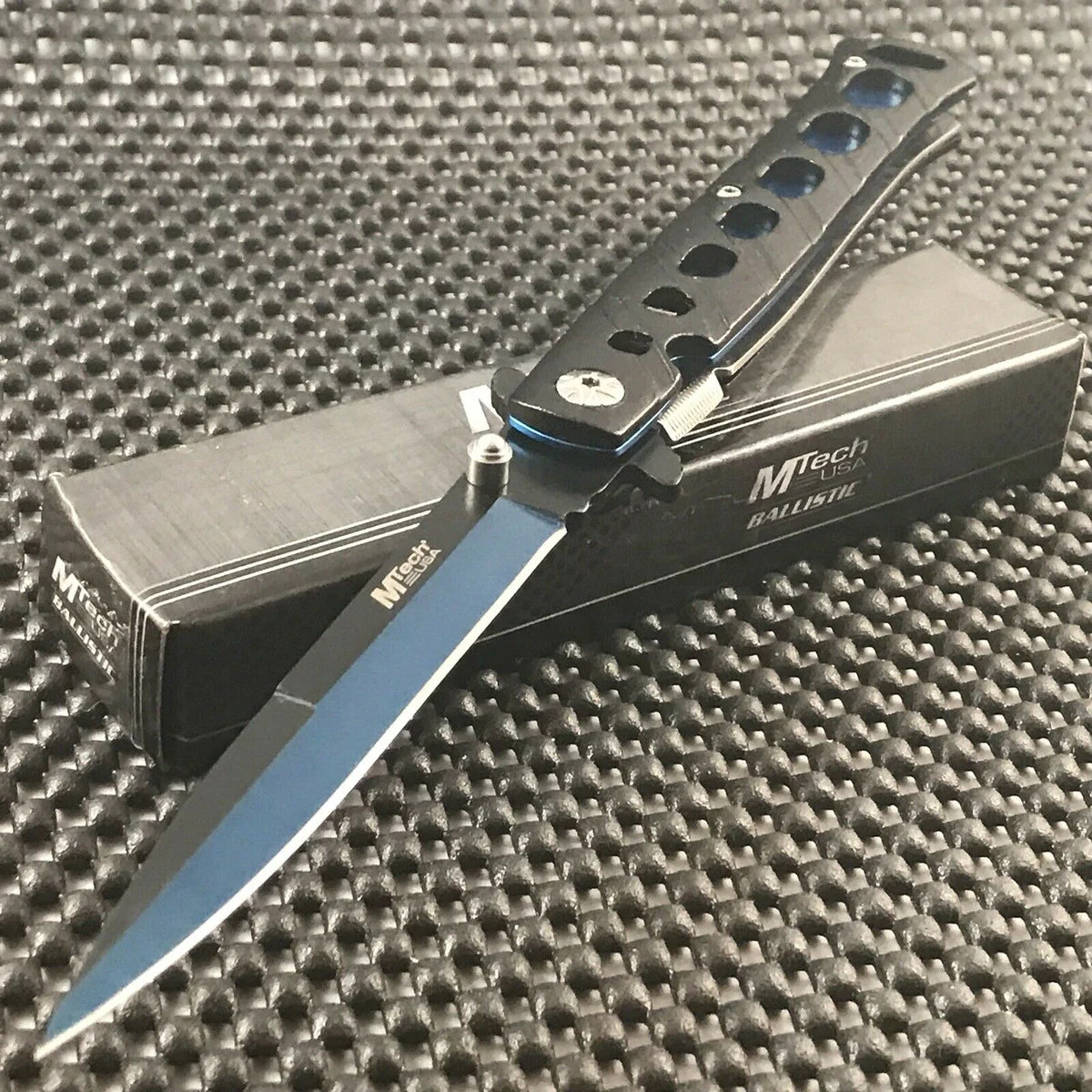 9″ Mtech USA Spring Assisted Folding Pocket Knife MTA-317BL