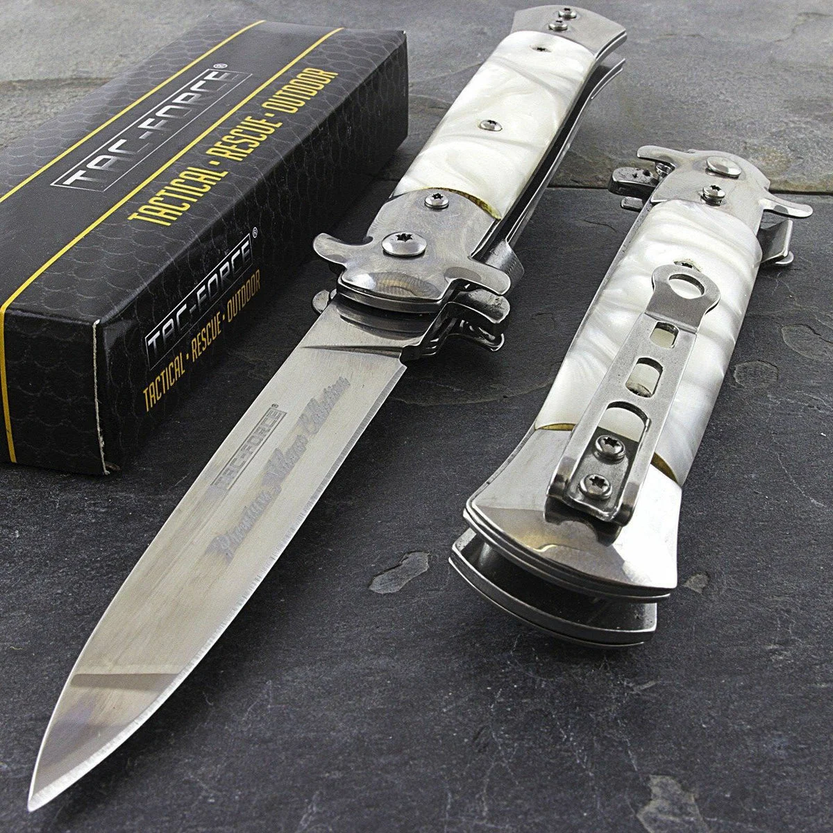 9″ Tac Force Speedster Model Milano Assisted Pocket Knife TF-575WP