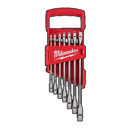 Milwaukee 7 Piece SAE Ratcheting Wrench Set