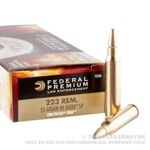500Rounds of .223 Ammo by Federal Tactical - 55gr SP
