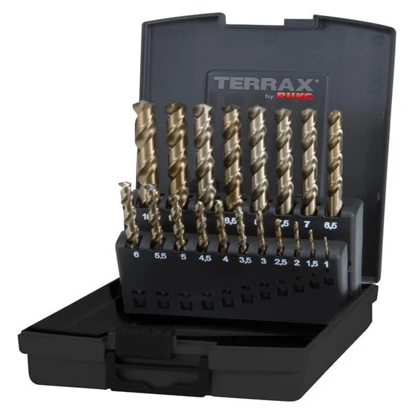 RukoTERRAX Drill Cilindricas HSS-E CO 5% 19P