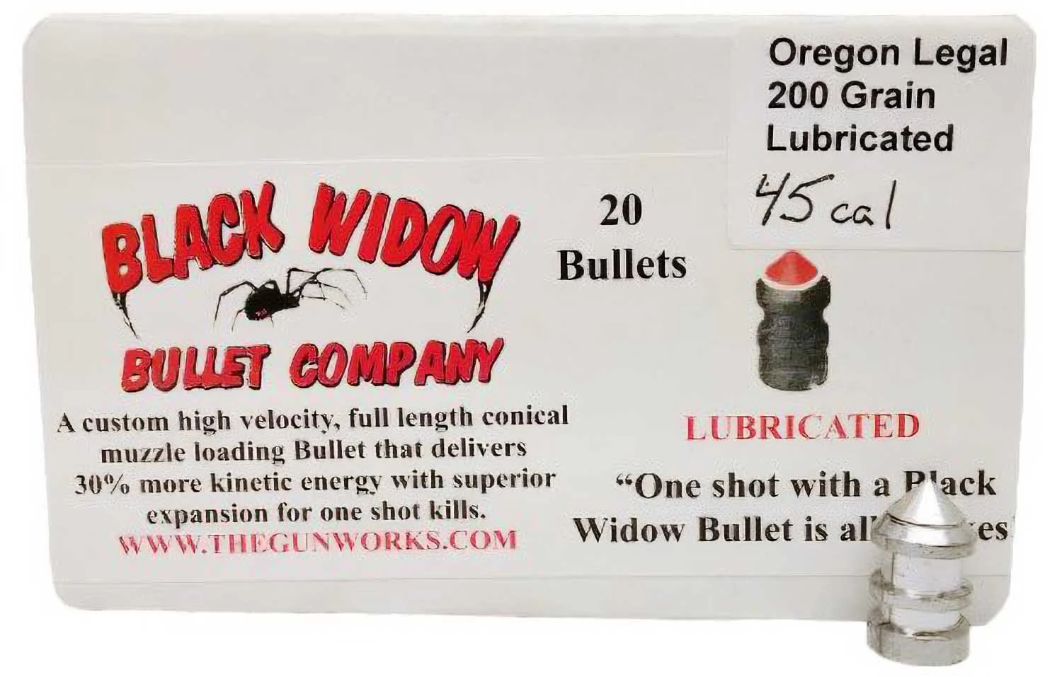 Venom Bullets – .45 Cal – 200 Gr – Oregon Legal