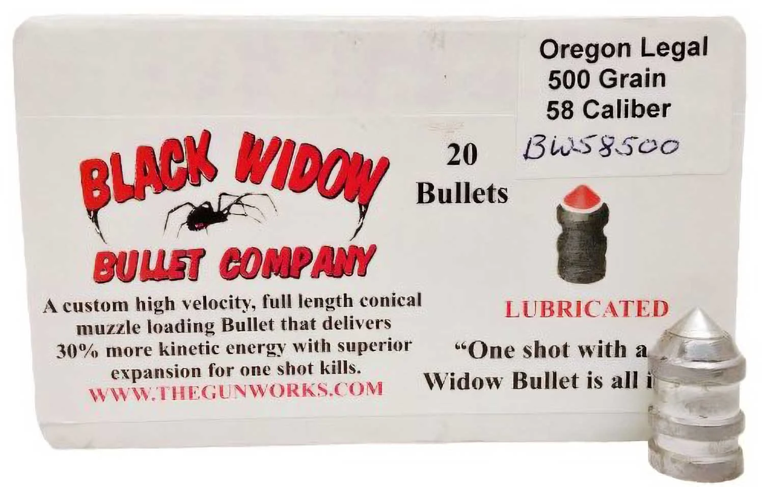 Venom Bullets – .58 Cal – 500 Gr – Oregon Legal