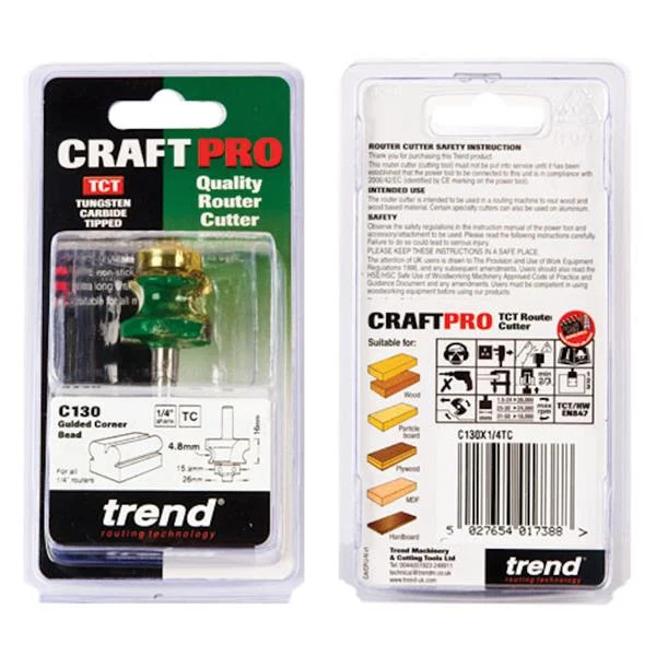 TrendCorner bead 4.8mm radius – C130X1/4TC
