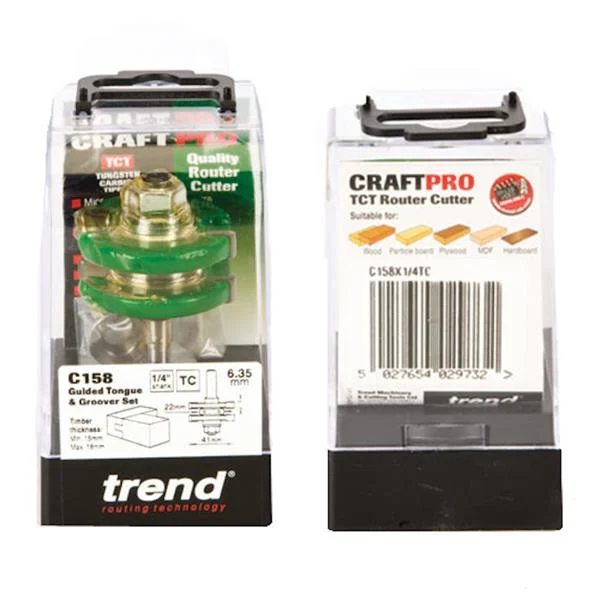 TrendTongue and groover set 41mm diameter- C158X1/4TC