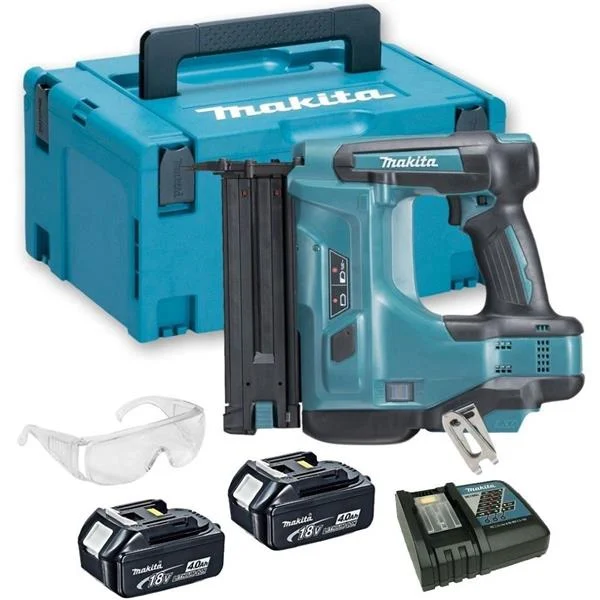 Makita Makita DBN500RMJ – 18V LXT 18g Brad Nailer – 2x 4Ah Batteries/Charger/Kit-Box