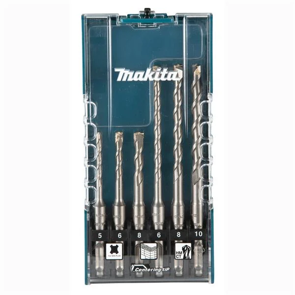 MakitaE-15730 – SDS-PLUS- TCT Hammer Drill Bit Set – 6pc