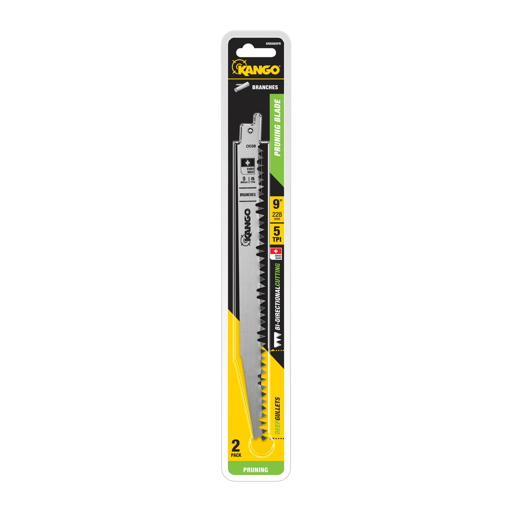 228mm 5TPI Pruning Recip Saw Blade – 2 Pack