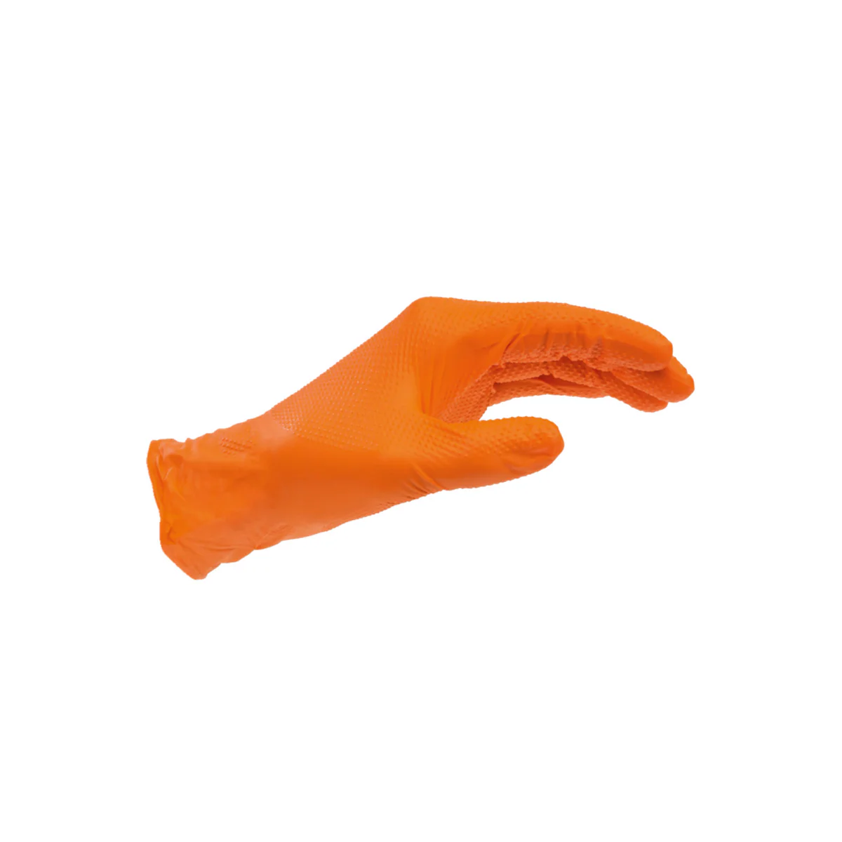 Nitrile Gloves – Heavy Weight – Orange – Textured (100/Box)
