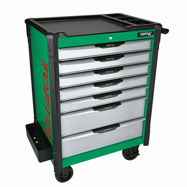 Toptul213pc – W/7-Drawer Mechanics Tool Trolley – QGE21322