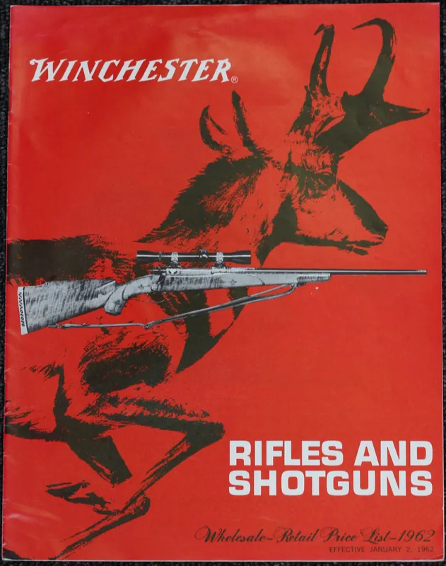 1962 Winchester Wholesale-Retail Price List – No. 2F001a
