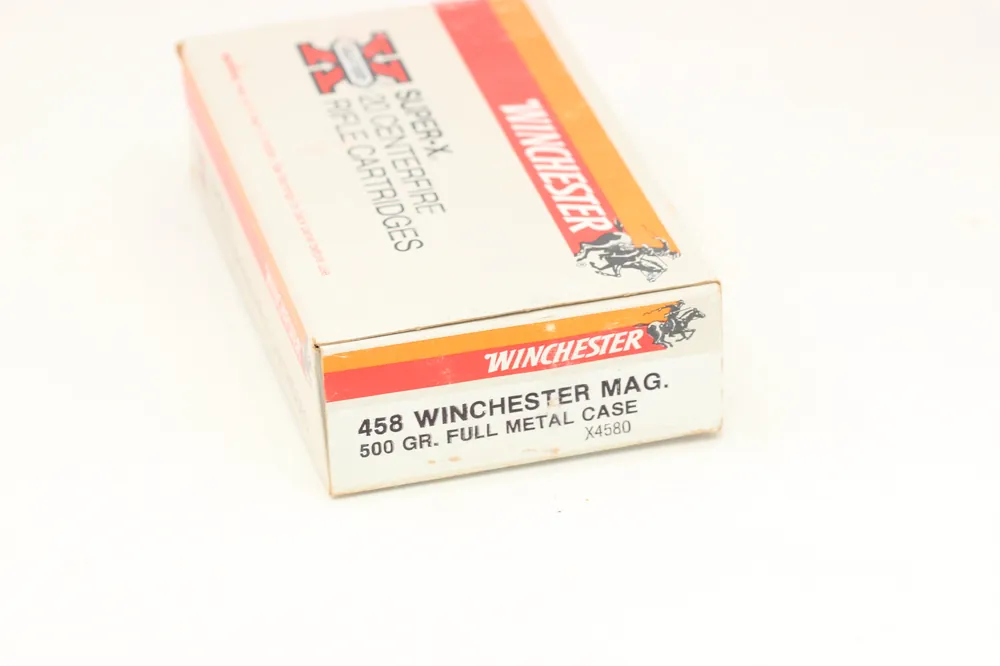 458 Winchester Magnum Ammo – 500 Grain Full Metal Case