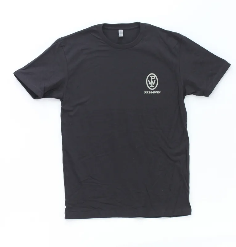 Black T-Shirt with Small Pre-64 Logo