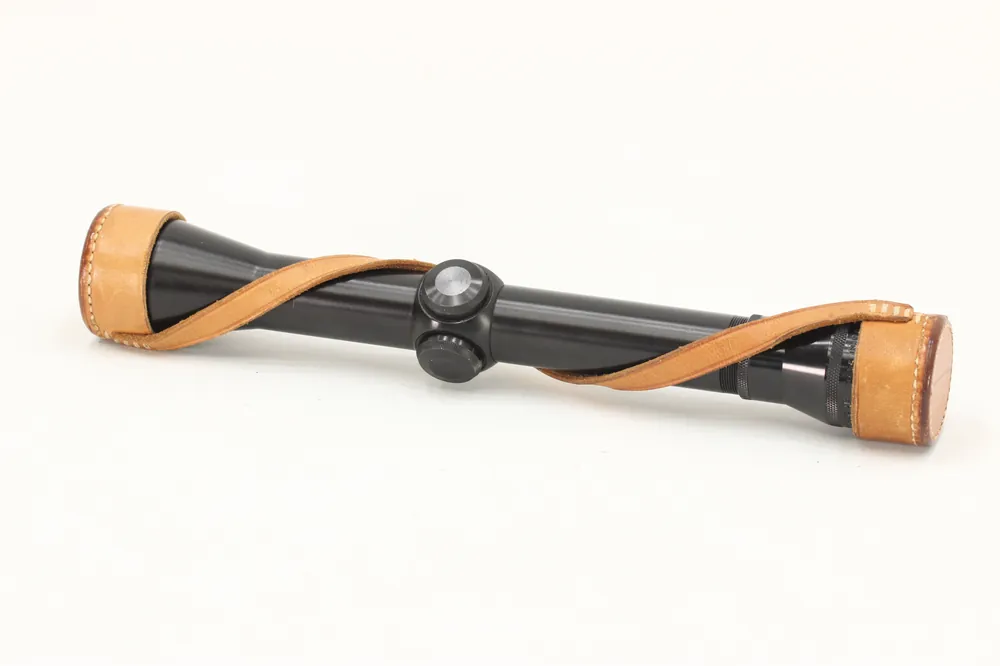 Redfield Bear Cub 4x Scope – 26mm Tube – With Original Leather Covers