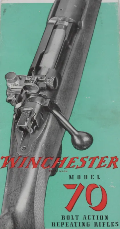 Winchester Model 70 Fold out Information Pamphlet – No. 1402