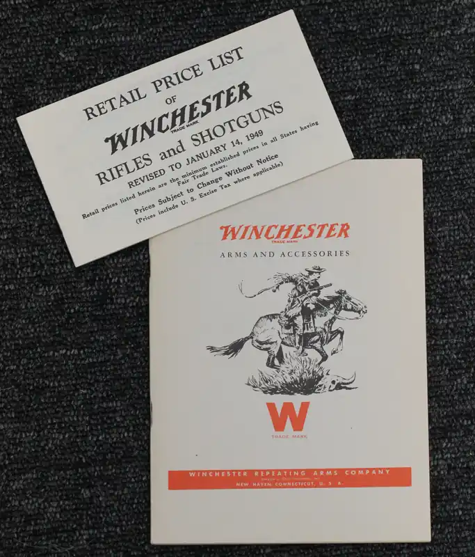 1949 Winchester Arms and Accessories Catalog & Retail Price List