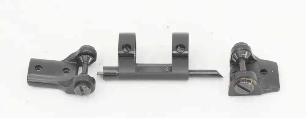 Bausch and Lomb Scope Mount – 1″ – Windage and Elevation Adjustable – Plunger Style – Post War