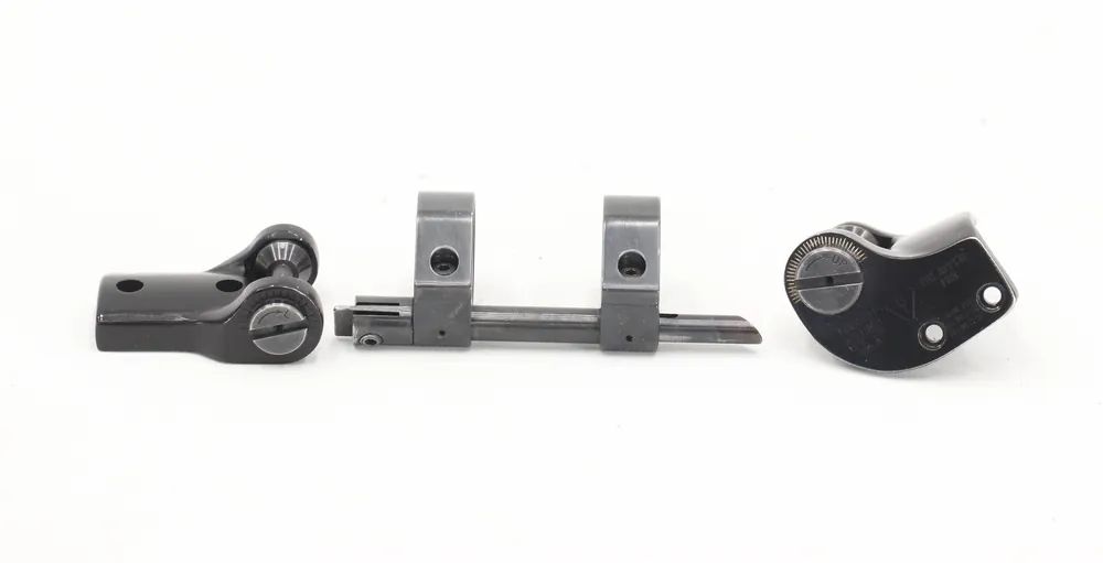 Bausch and Lomb Scope Mount – 1″ – Windage and Elevation Adjustable – Plunger Style – Pre-War