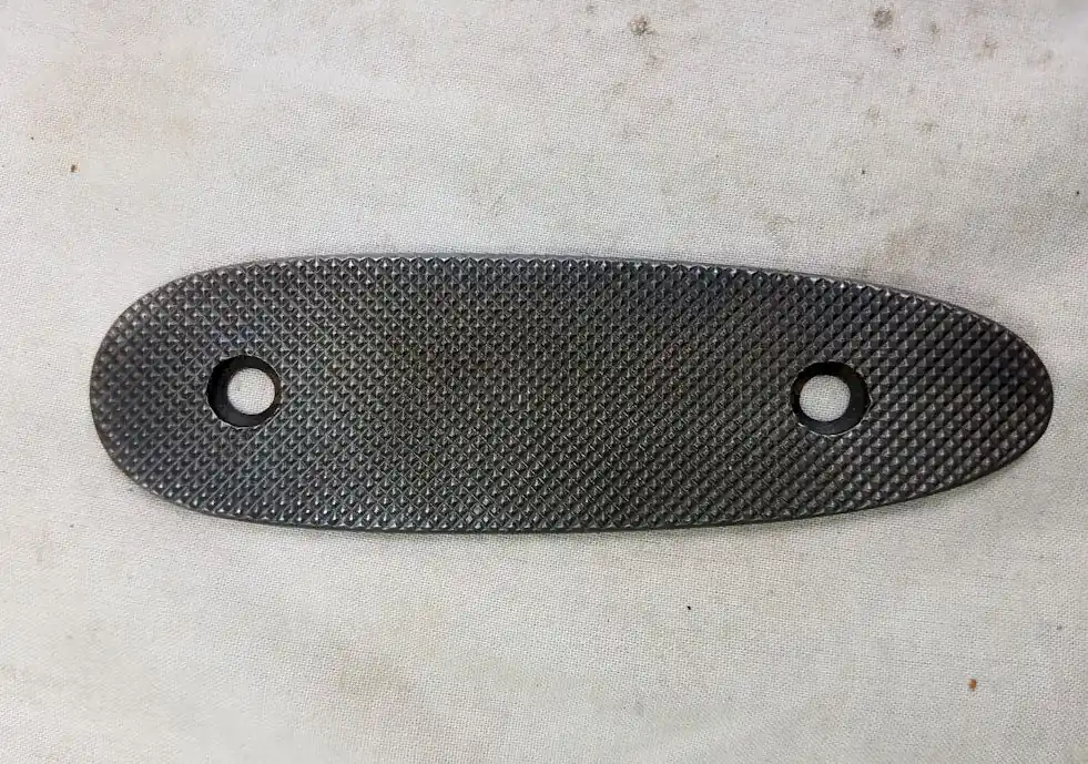 Buttplate Winchester Model 61, 1910, 67, 67A, 69, 72, 1904, later 1894 checkered flat Metal ORIGINAL
