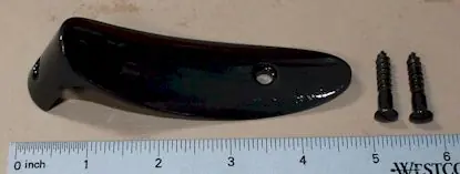 Buttplate Winchester crescent metal style BLUED
