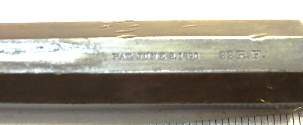 Barrel Hopkins & Allen GOOD .22 caliber Rifle octagon ORIGINAL