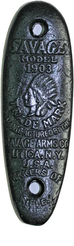 Buttplate Savage Model 1903 Slide Action Rifle Butt Plate ORIGINAL